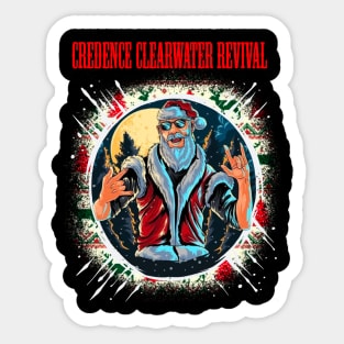 CREDENCE CLEARWATER REVIVAL BAND XMAS Sticker